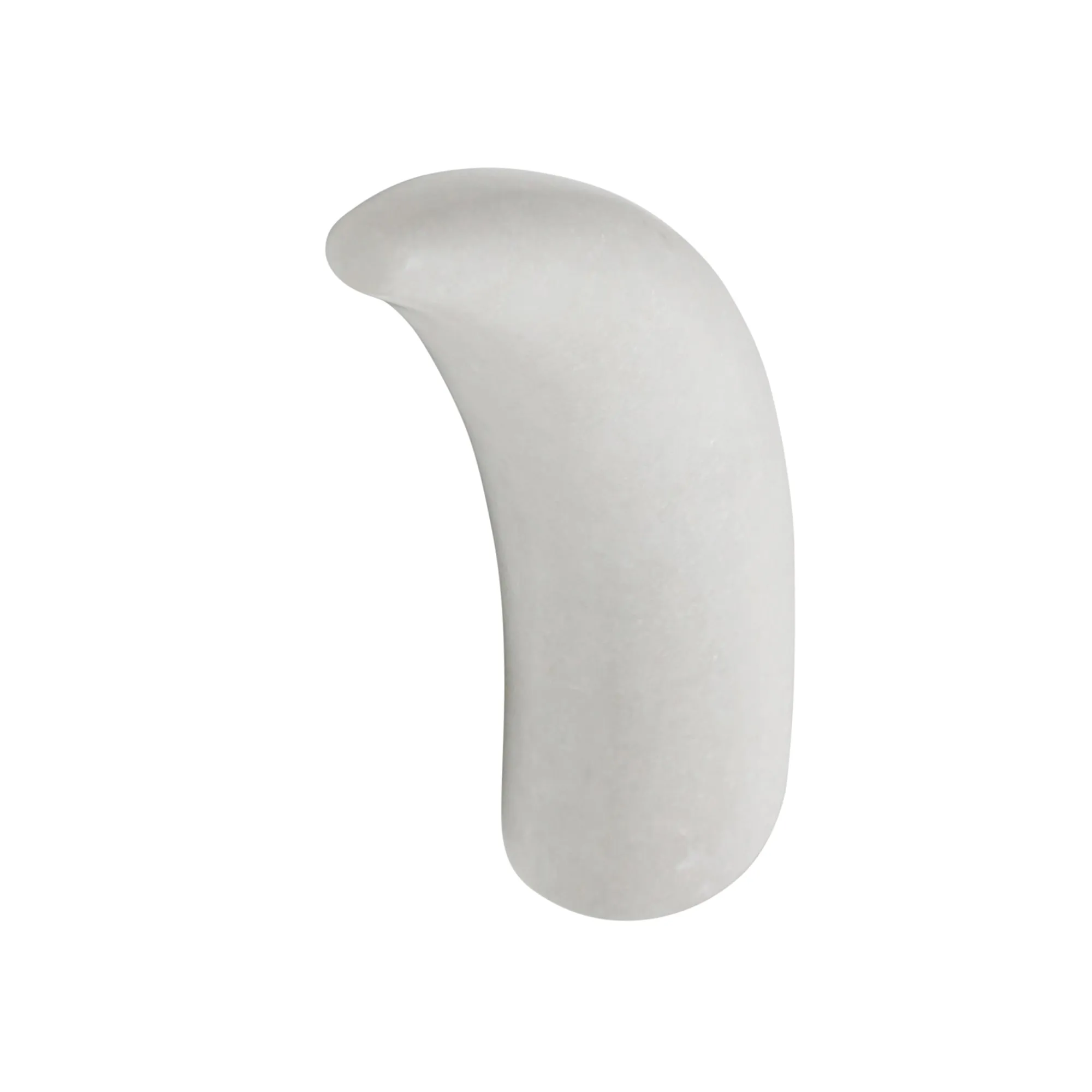 MARBLE 8"H ANTLER DECO, WHITE