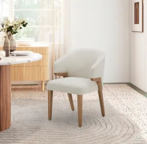 Maxwell White Arm Chair