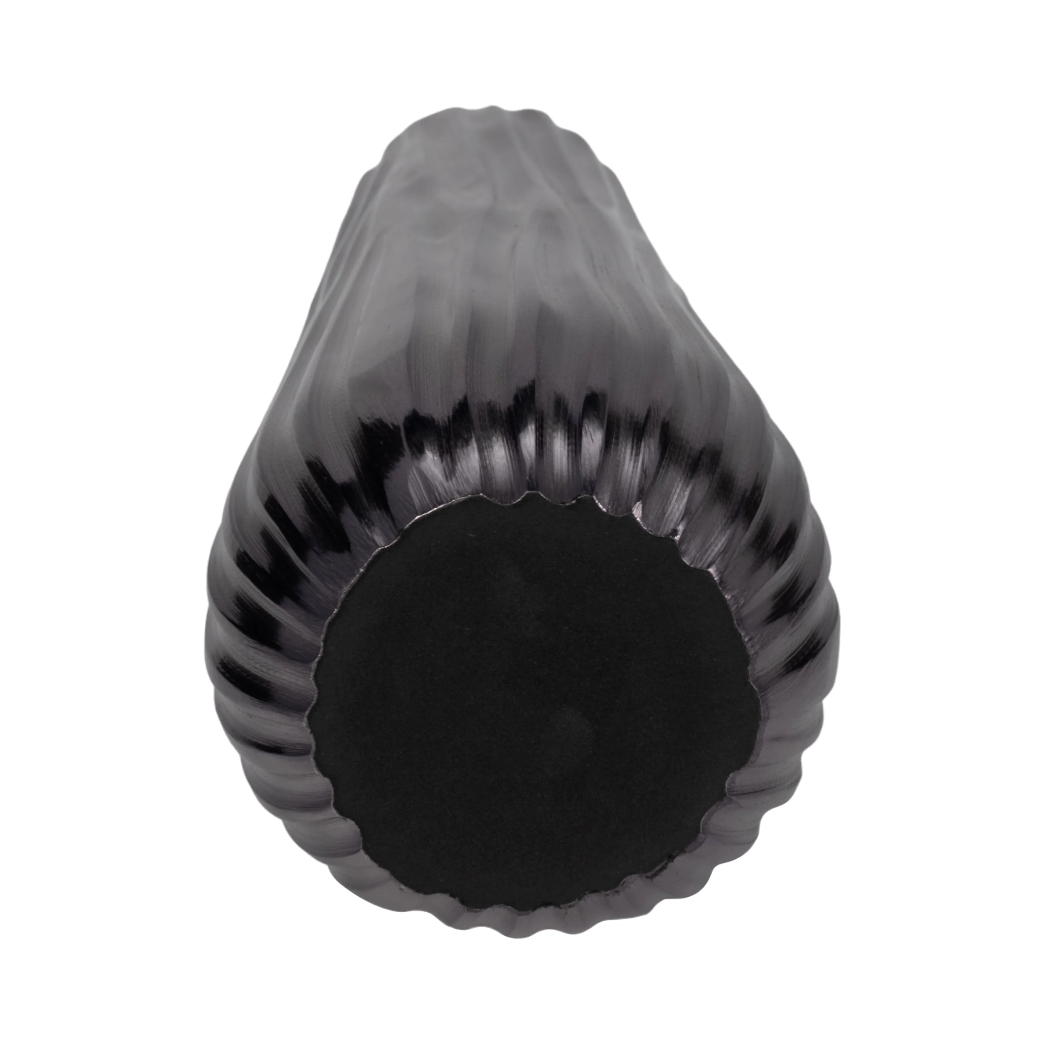 Metal 15" Jesson Small Graphite Vase