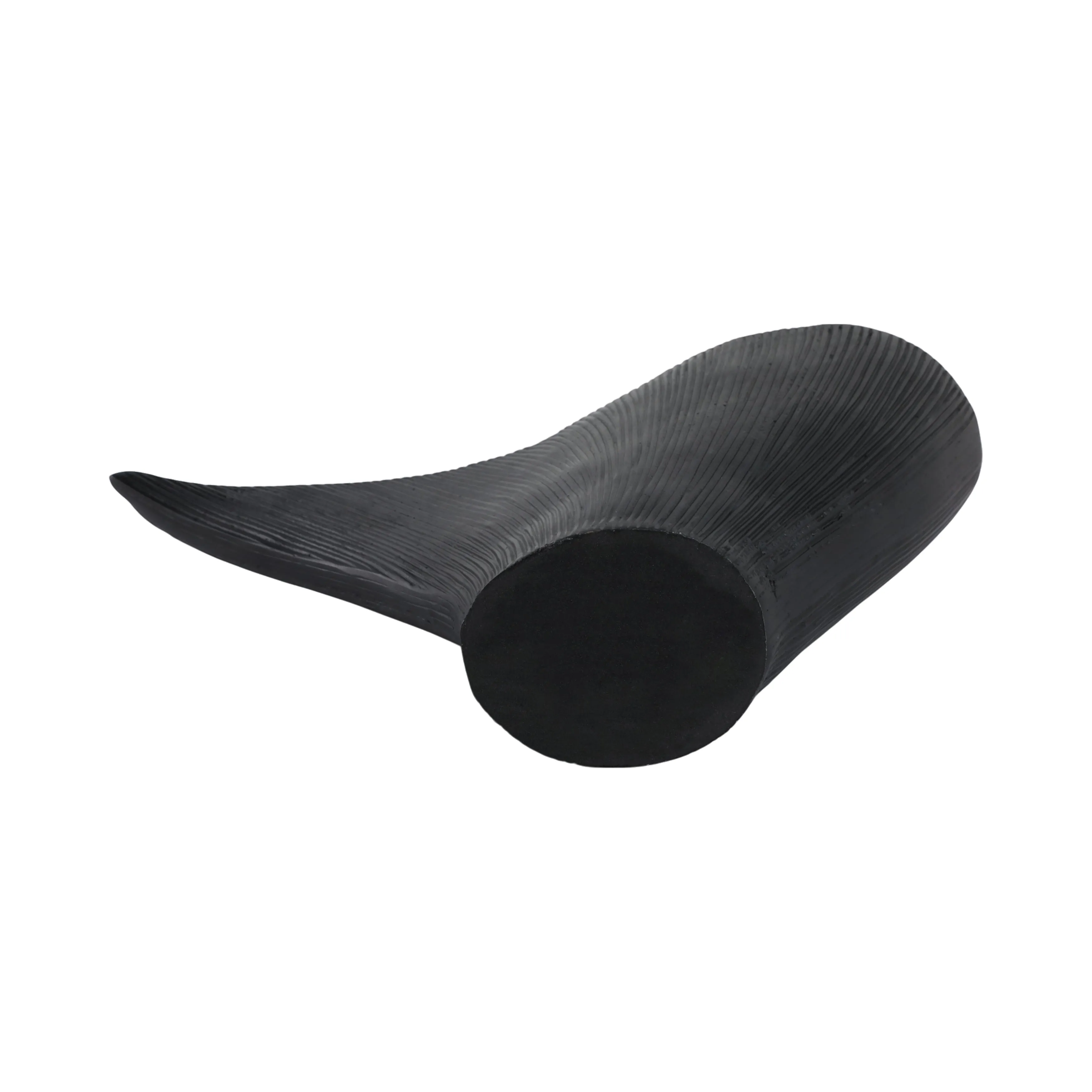 Metal, 16" Corinth Medium Black Vase