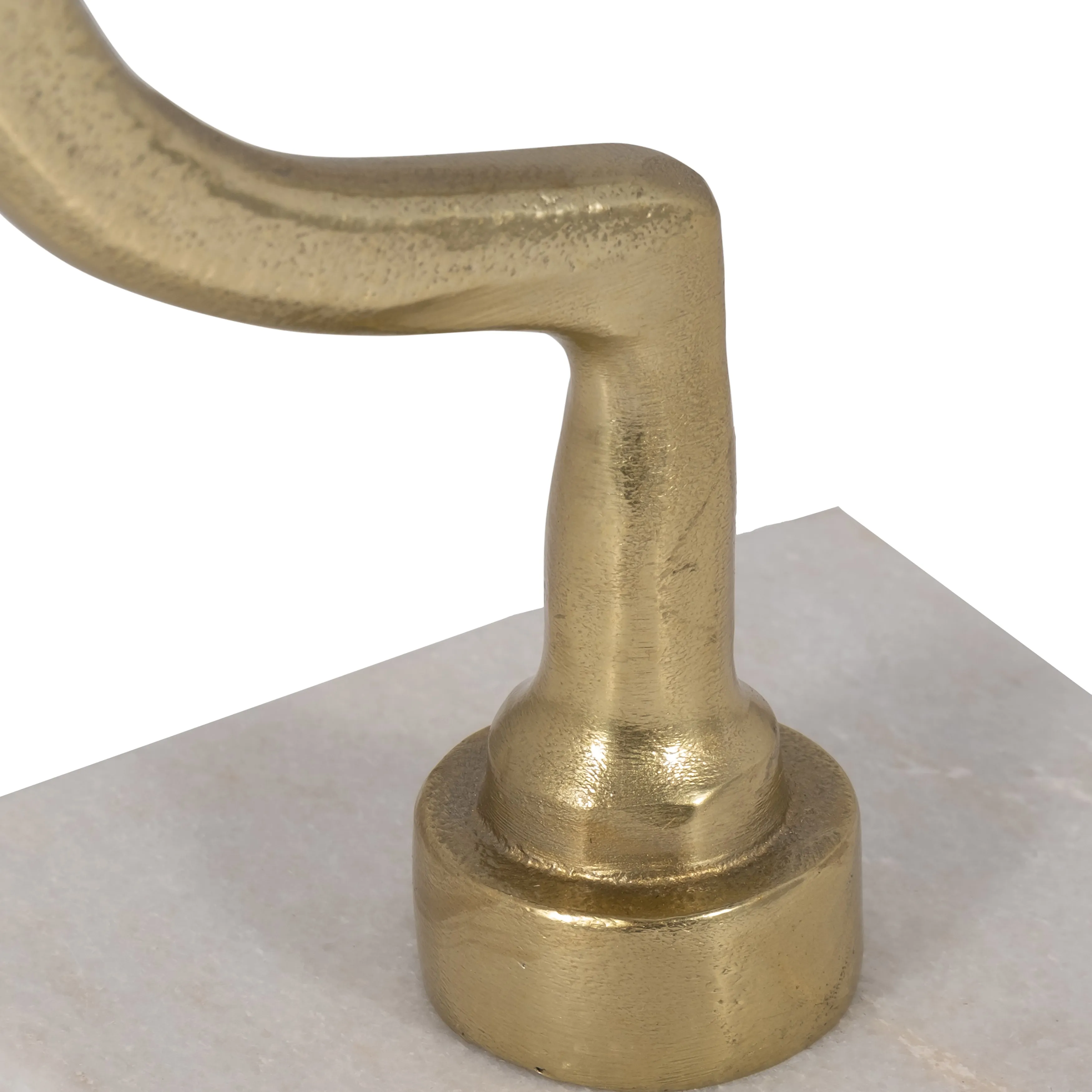 METAL, 18" PAPER CLIP SCULPTURE, GOLD