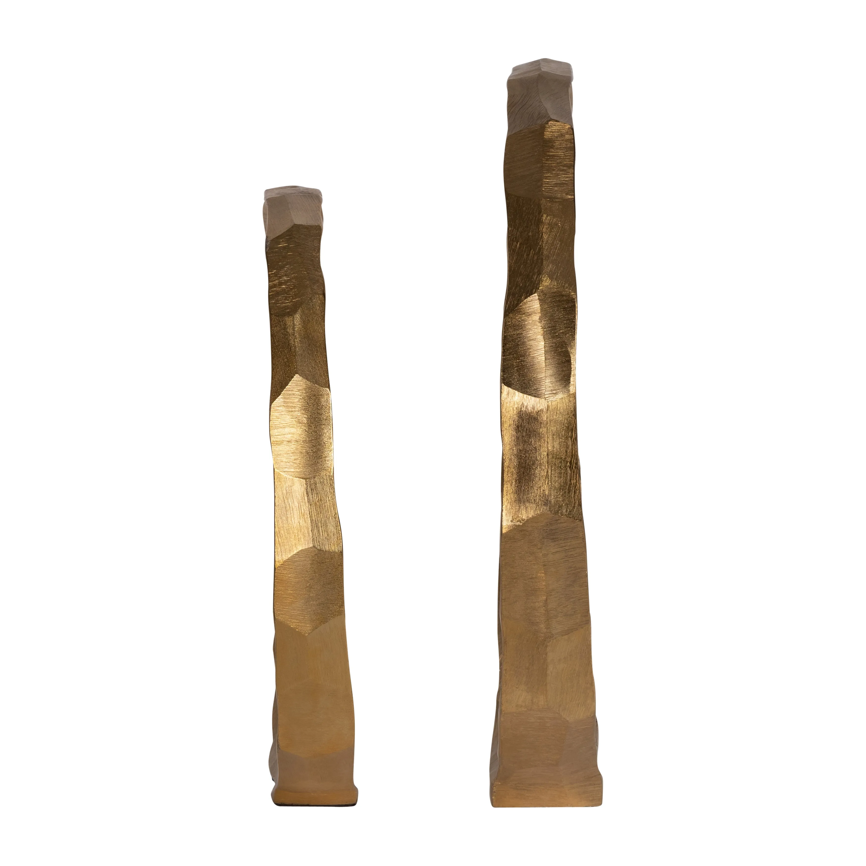 METAL, S/2, 14/17" HAMMERED DECORATIVE RINGS, GOLD