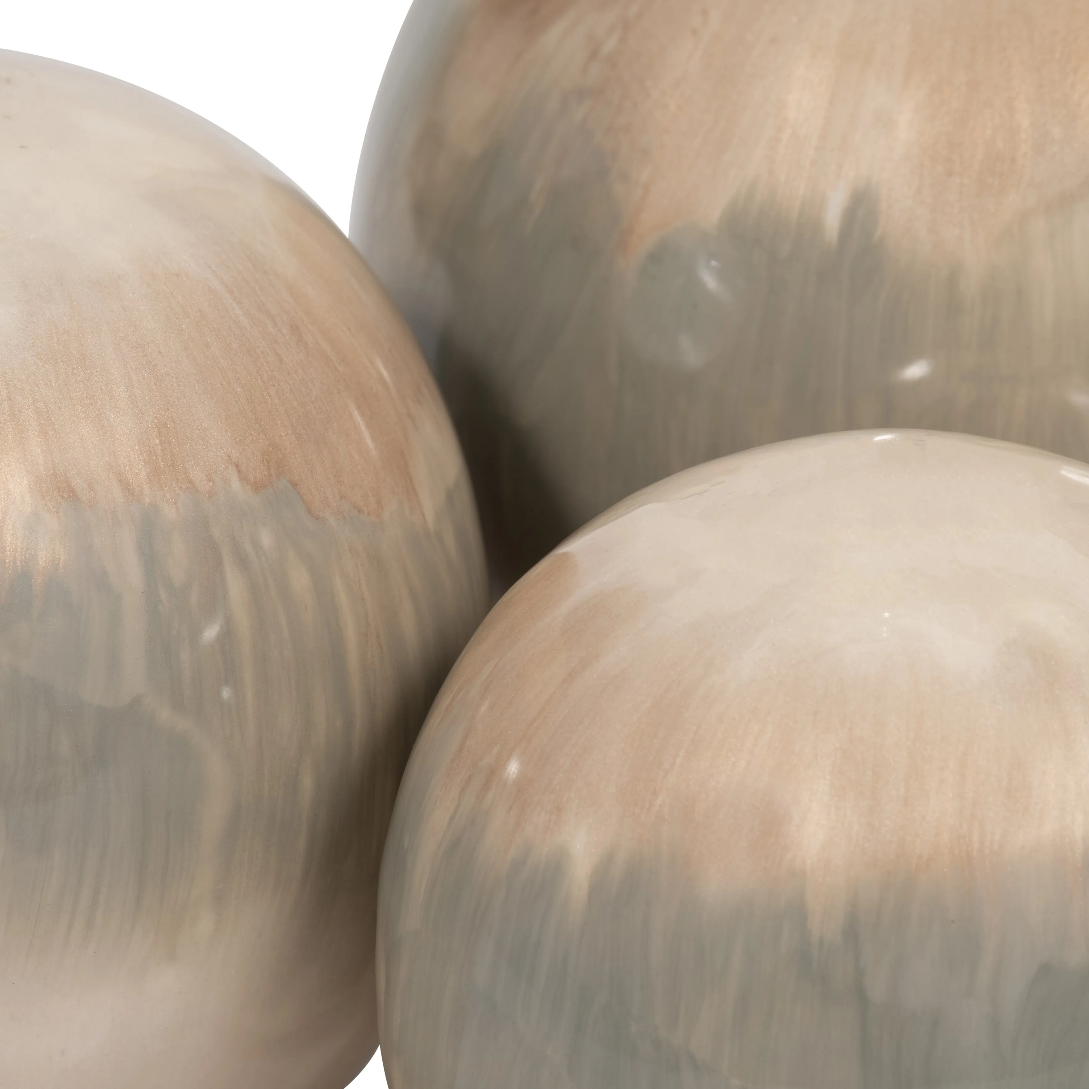 METAL, S/3 4/5/6" GALAXY ORBS, PEARL