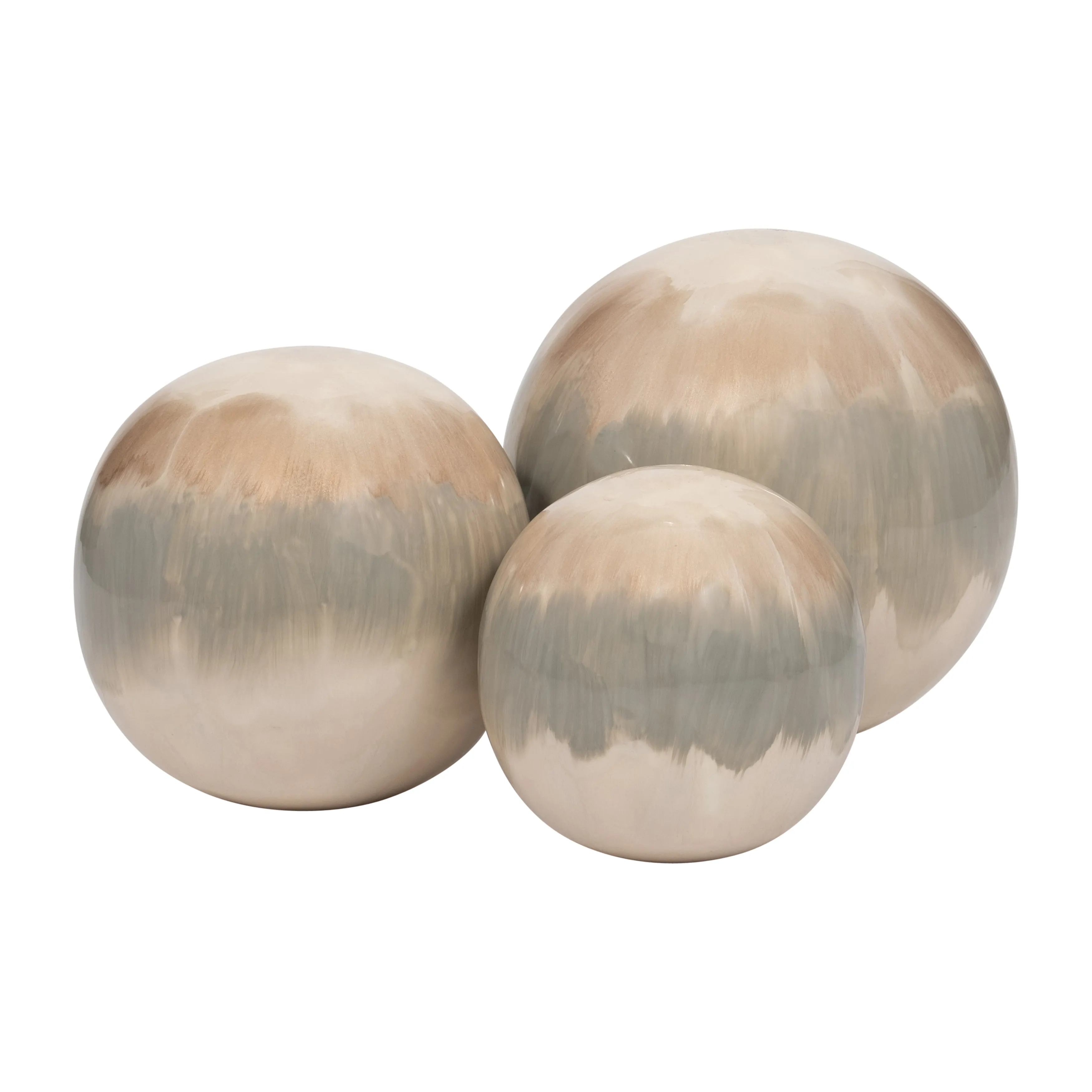 METAL, S/3 4/5/6" GALAXY ORBS, PEARL