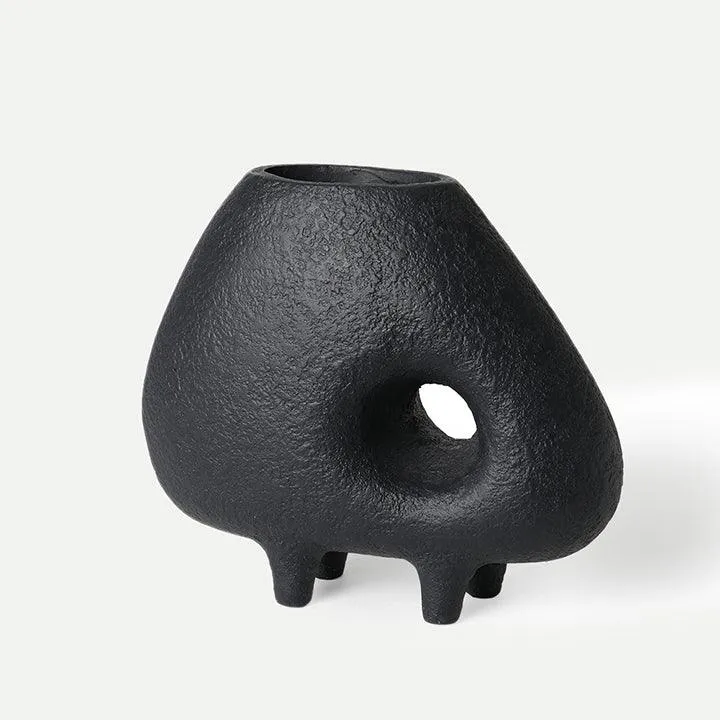 Midnight Terracotta Vase (Short)