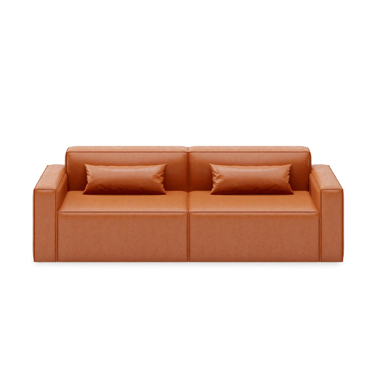 Mix Leatherette Left Arm Sofa