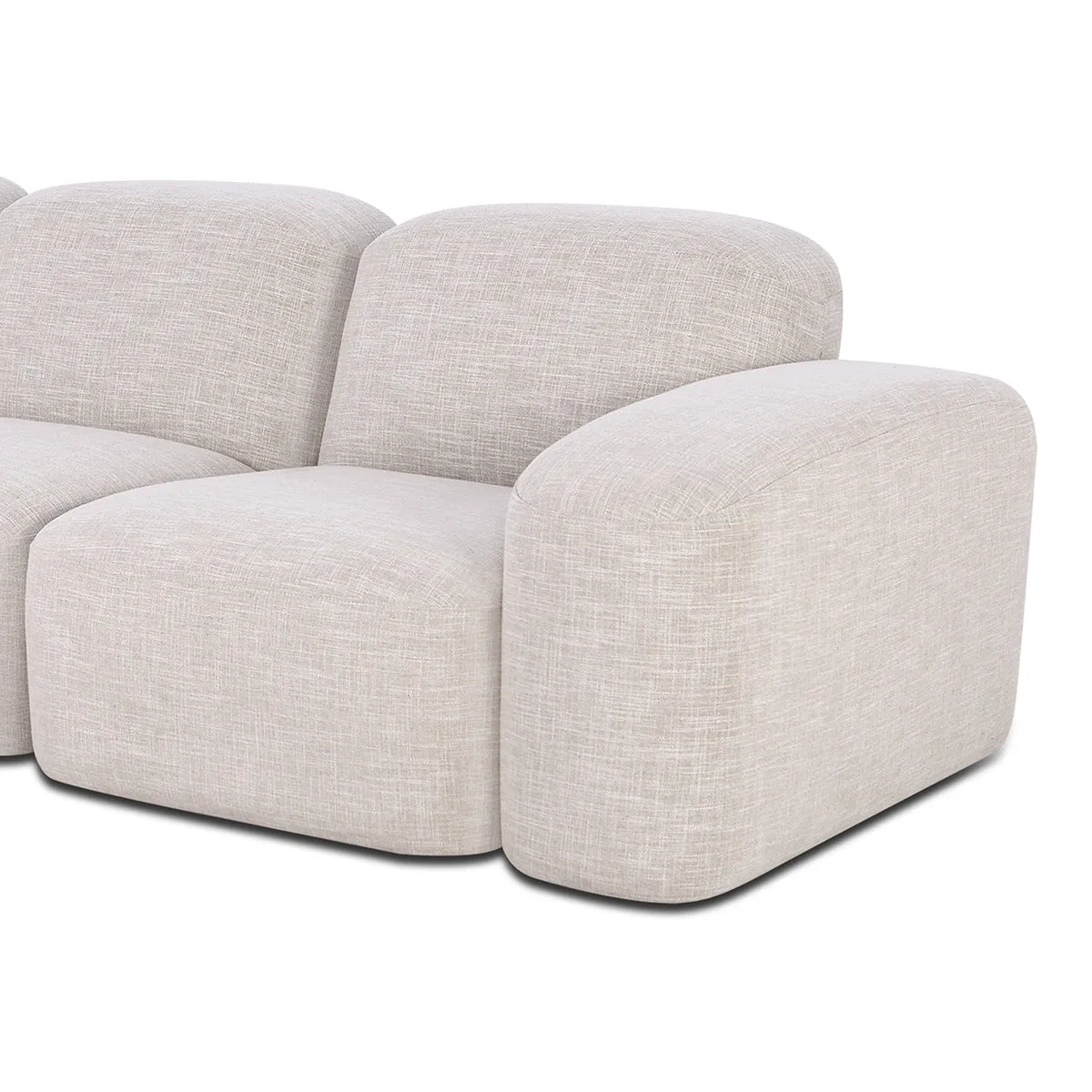 Muse 5 Piece Modular Sofa (Byron Oyster)