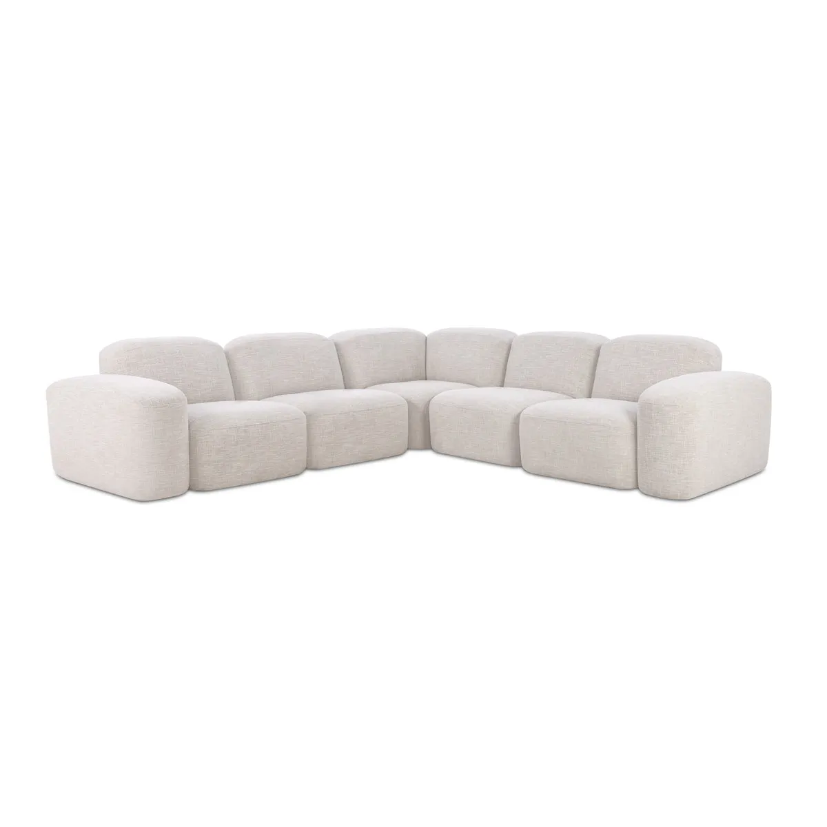 Muse 5 Piece Modular Sofa (Byron Oyster)