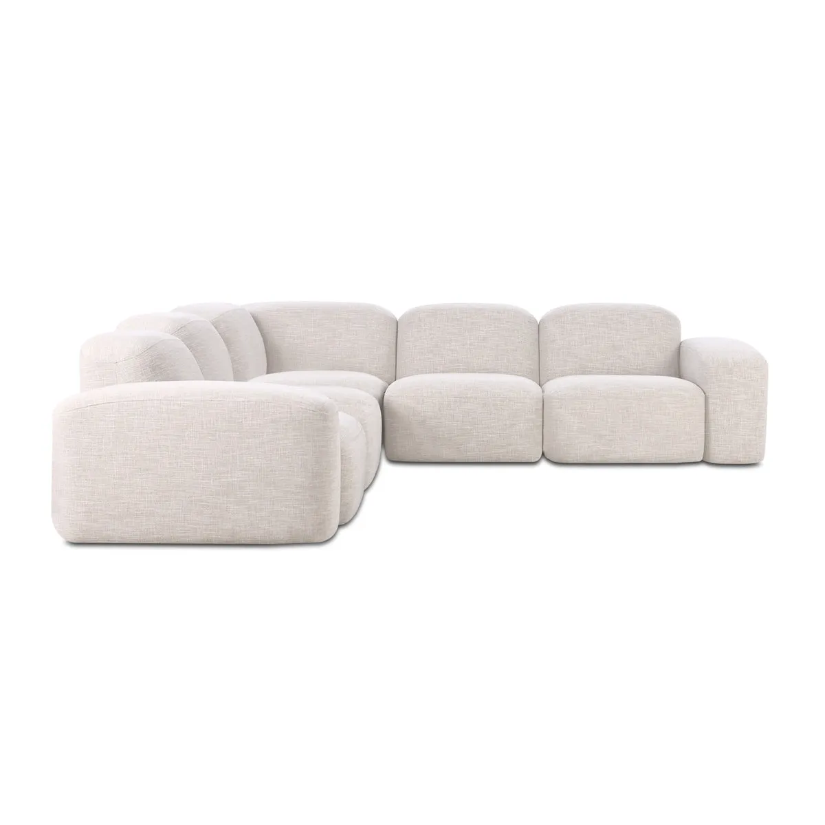 Muse 5 Piece Modular Sofa (Byron Oyster)