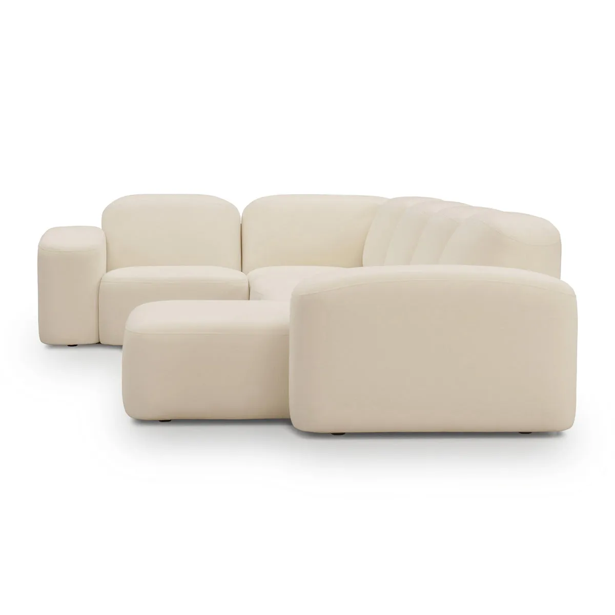 Muse 5 Piece RAF Modular Chaise Sofa (Cabarita Natural)