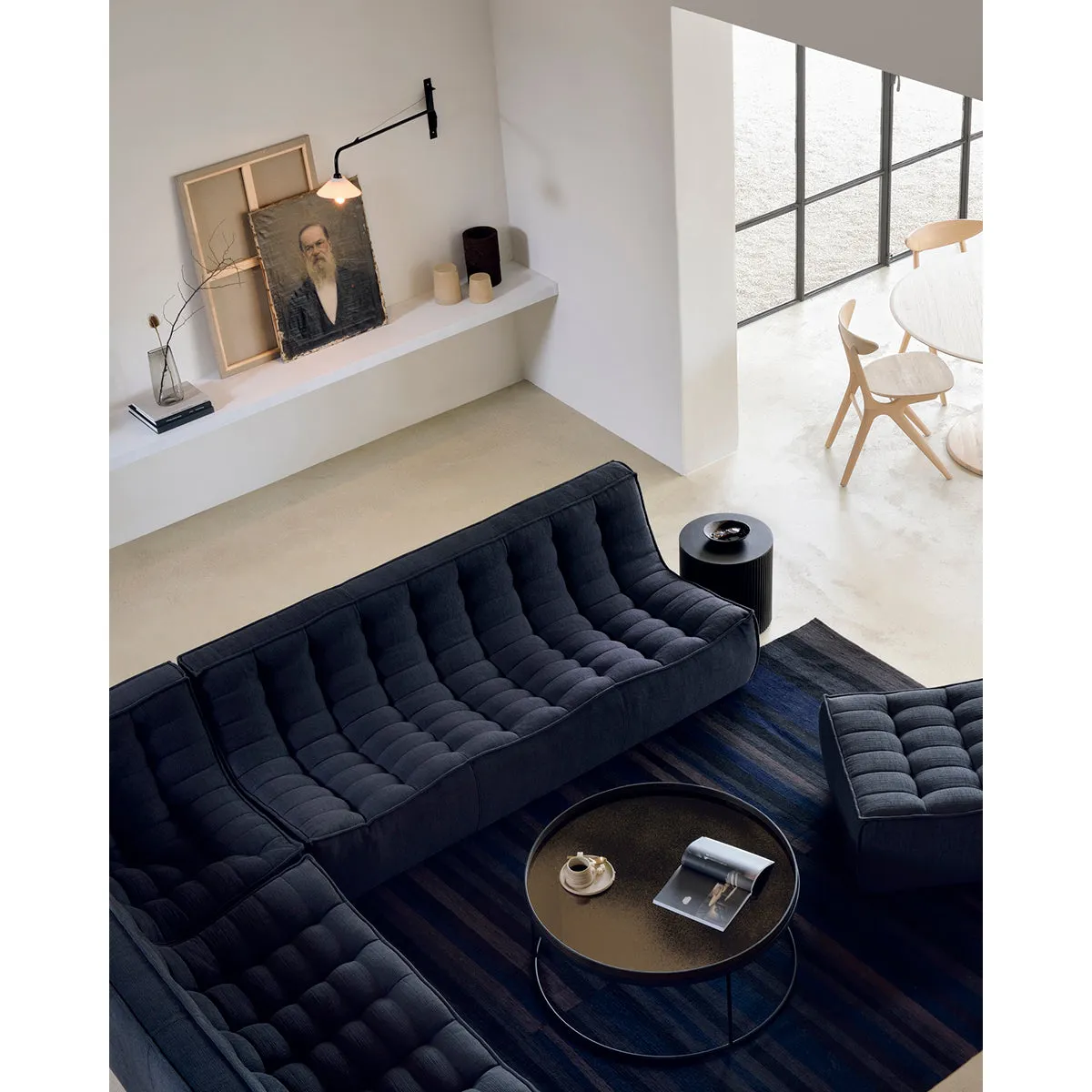 N701 Eco Fabric 3 Seater Sofa
