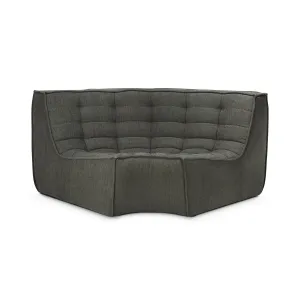 N701 Eco Fabric Round Corner Seater Sofa