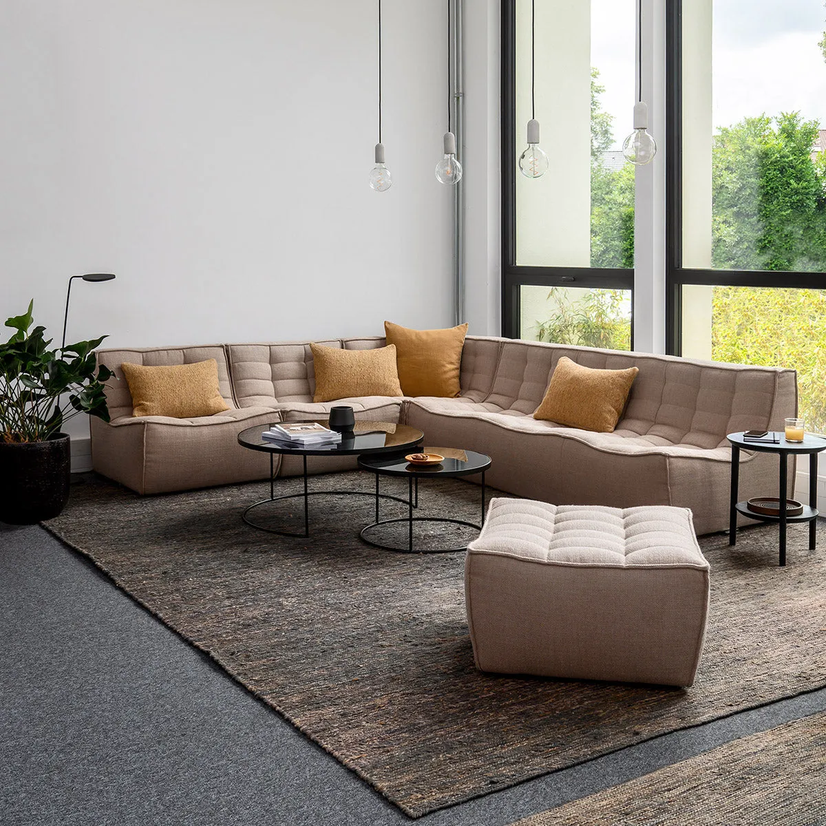 N701 Round Corner Seater Sofa