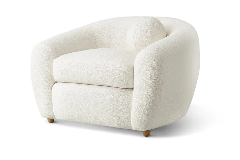 Nizak -off- white Modern single sofa