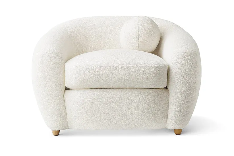 Nizak -off- white Modern single sofa