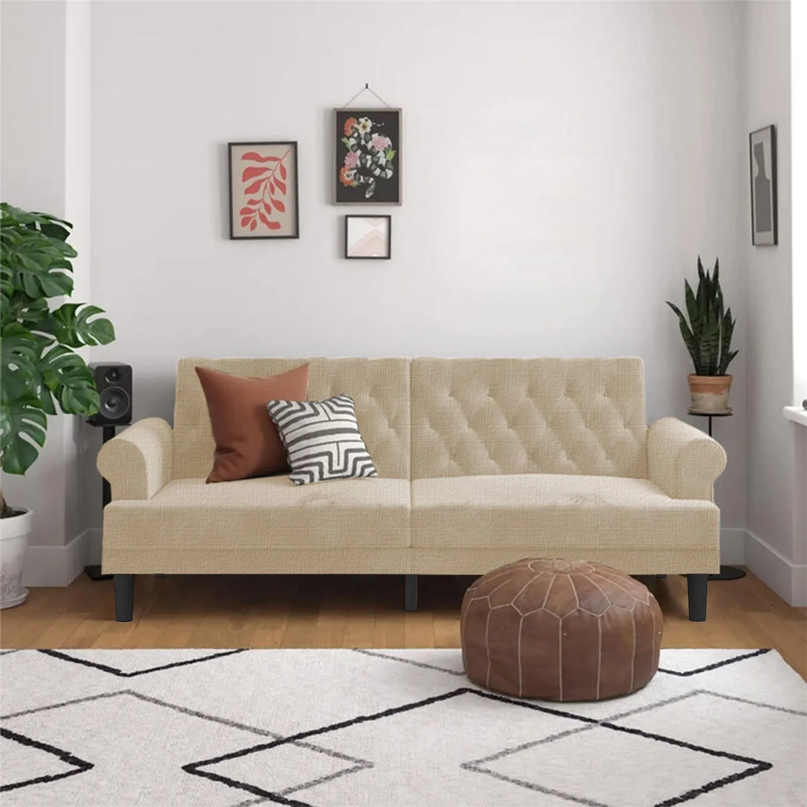 Nutella 2 In 1 Sofabed Linen Upholstered