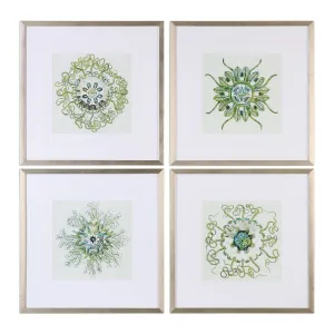 Organic Symbols Framed Prints, S/4