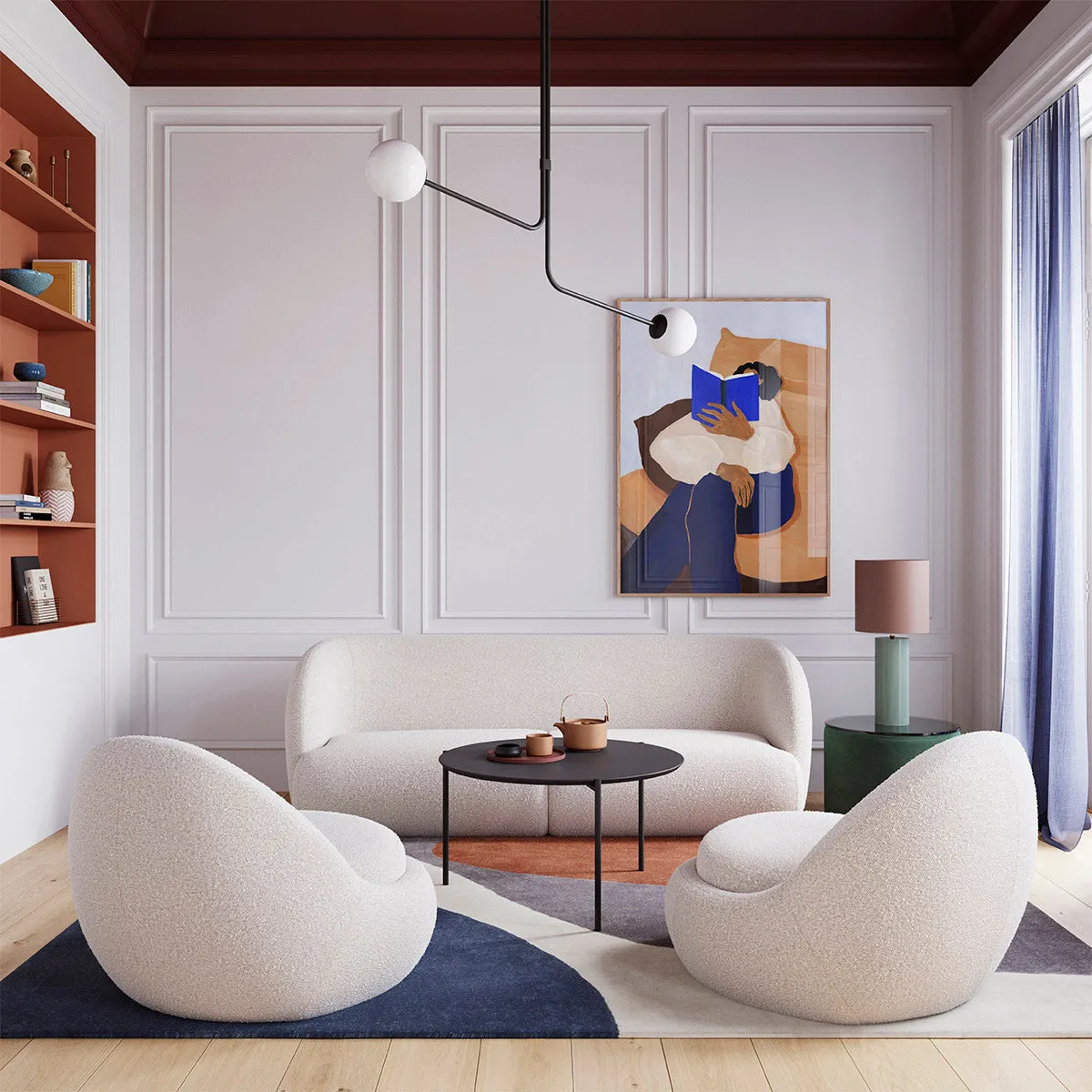 Paula Fabric 2 Seater Sofa