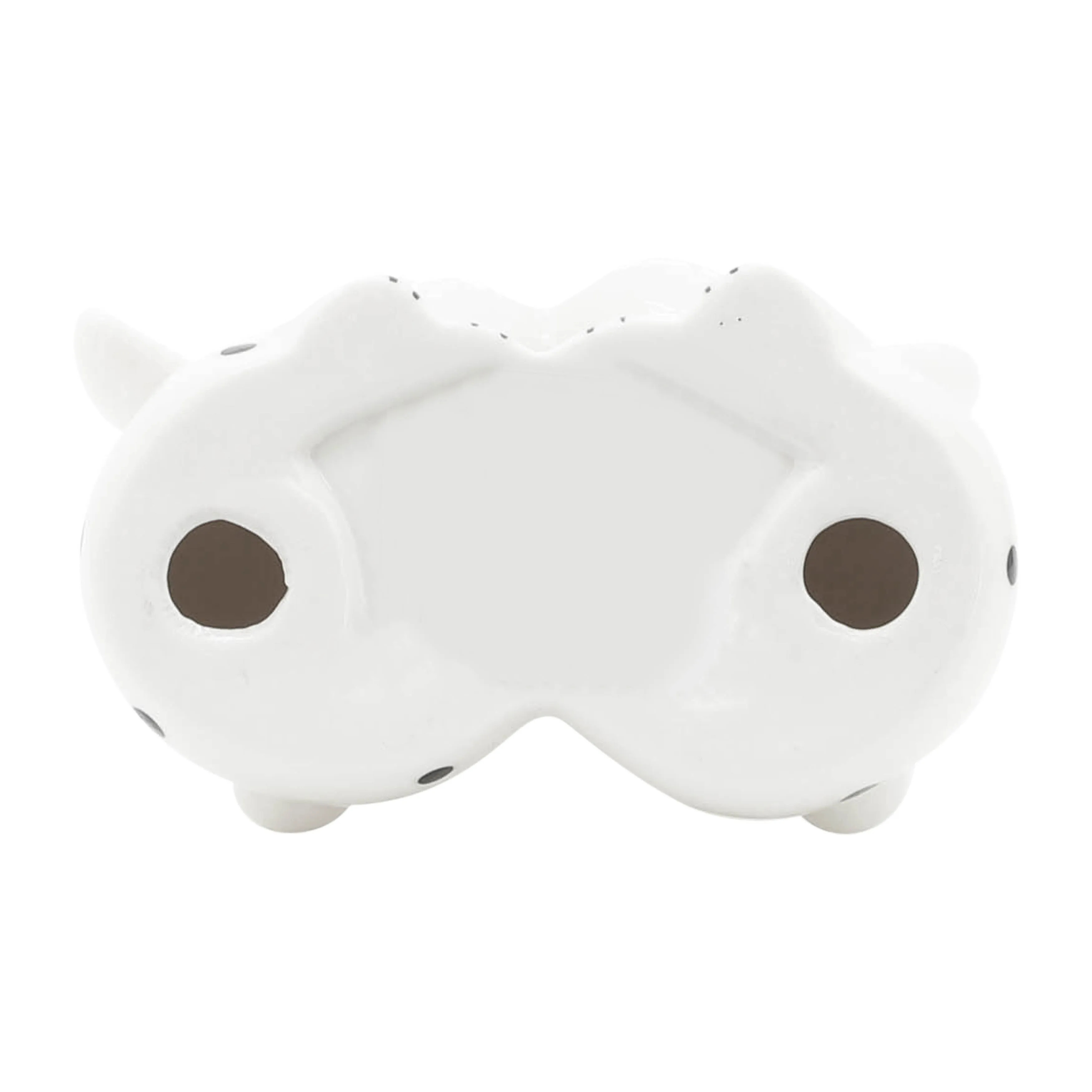PORCELAIN, 7"H KISSING BUNNIES, WHITE