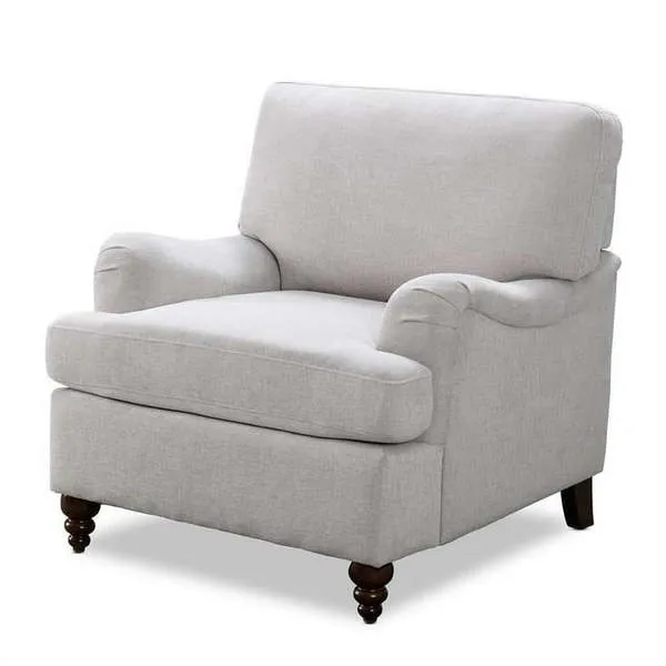Queen - Distinctive single sofa, linen fabric