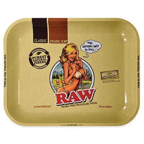 Raw - Rolling Tray - "Girl" - Large