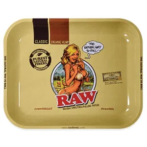 Raw - Rolling Tray - "Girl" - Large