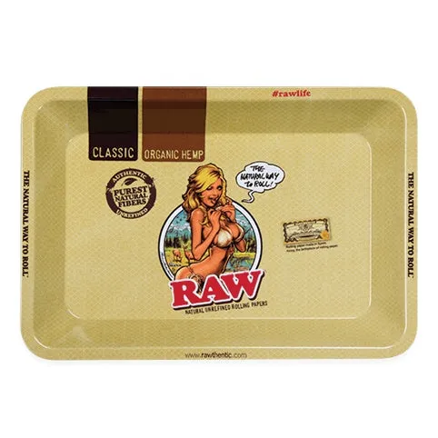 Raw - Rolling Tray - "Girl" - Mini