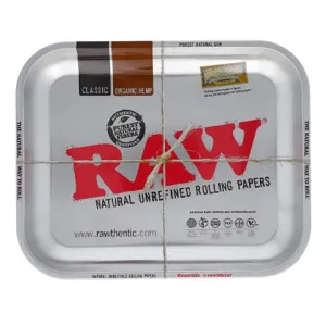 RAW - Rolling Tray - Silver - Large