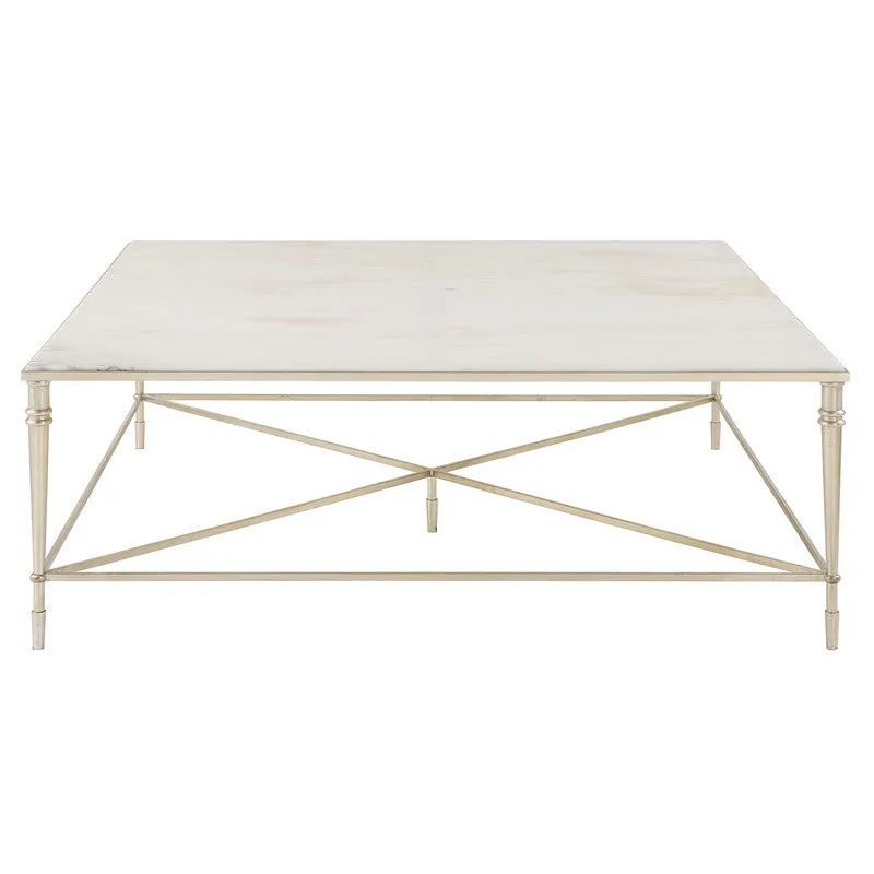 ROSHN 122 W x 43 H x 122 D Square Coffee Table