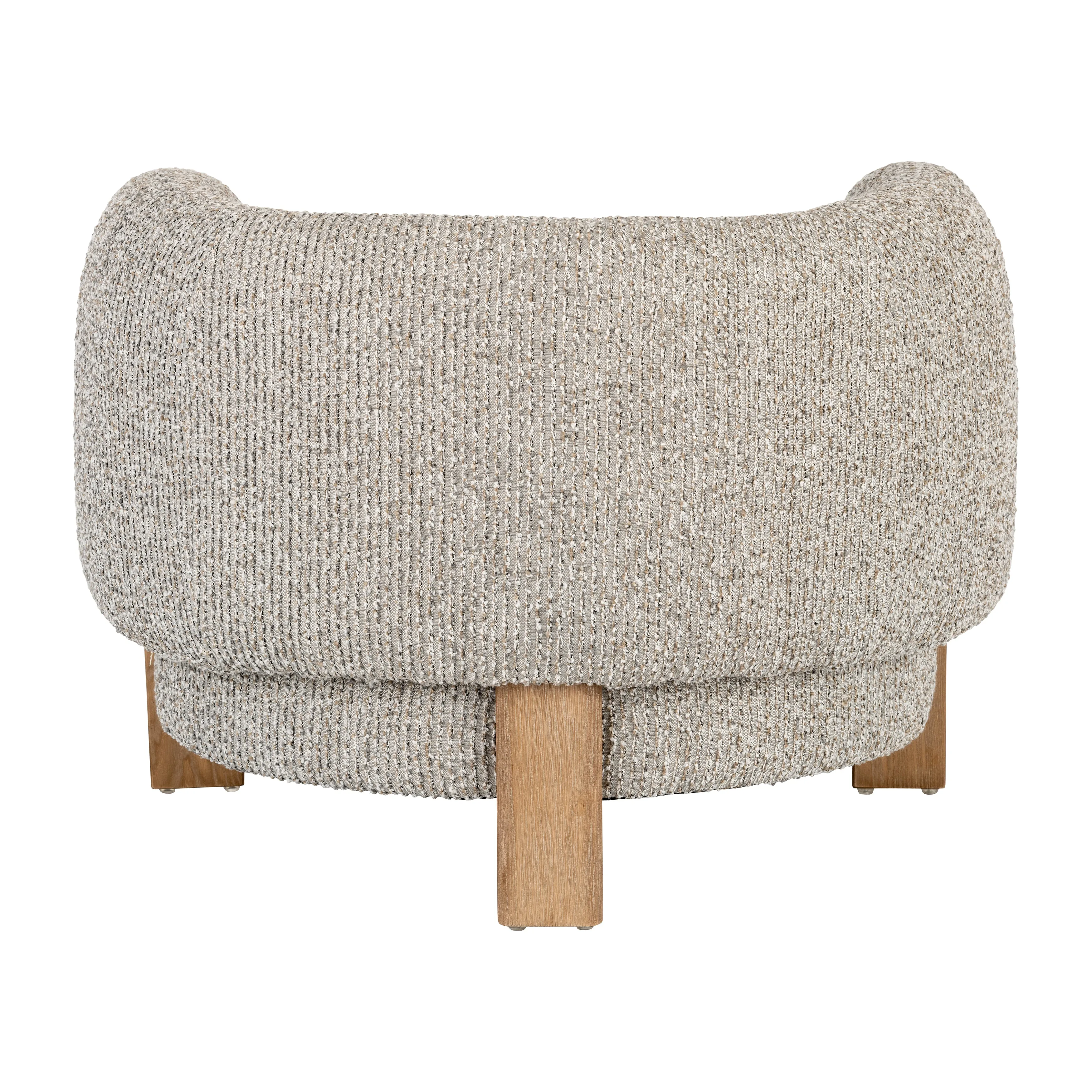 ROUND-BACK ACCENT CHAIR, TAN