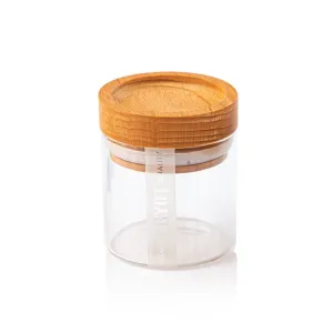 RYOT - Glass Jar w/ Tray Lid - Bamboo