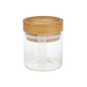RYOT - Glass Jar w/ Tray Lid - Beech
