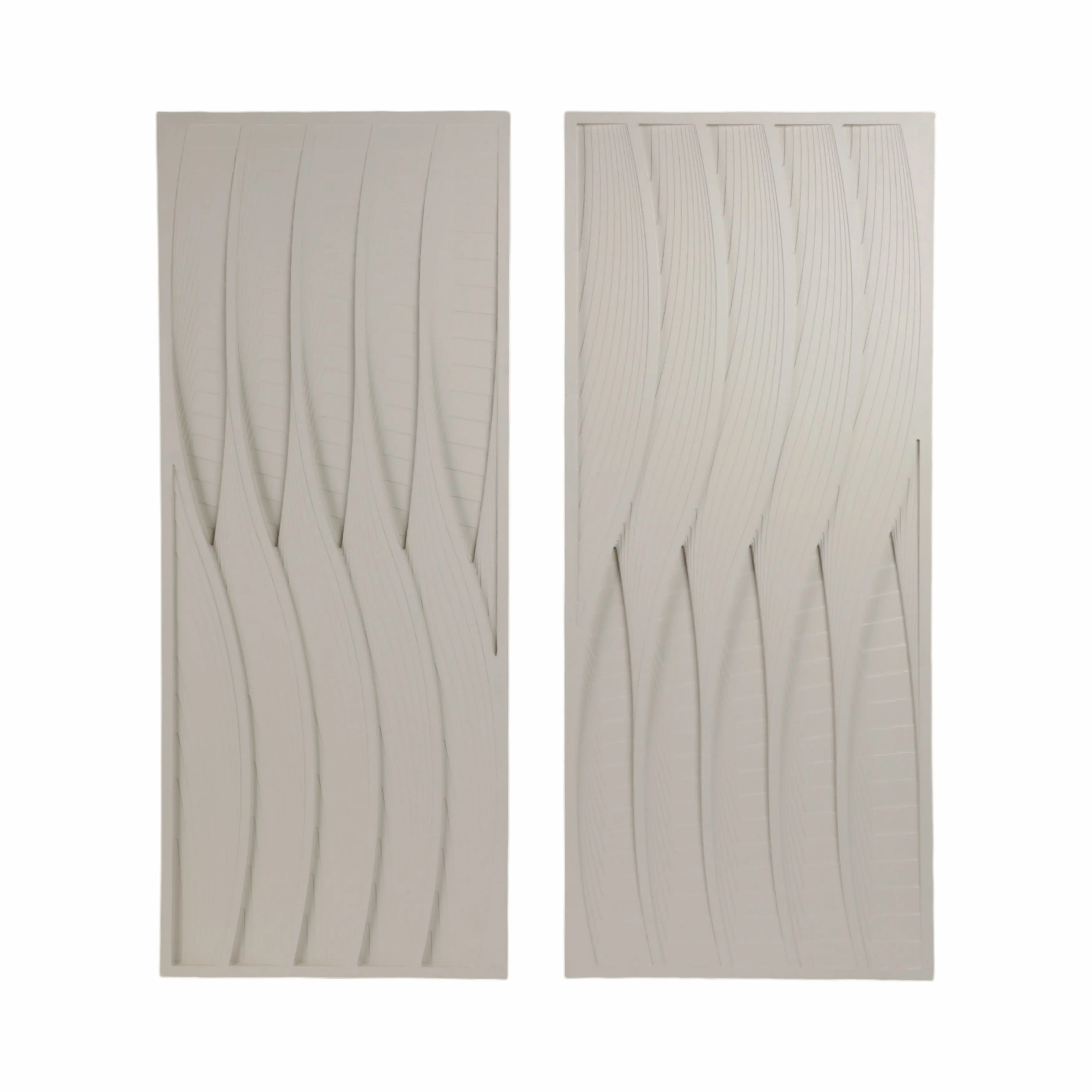 S/2 24X59 TRINITY DIMENSIONAL PLASTER WALL ART