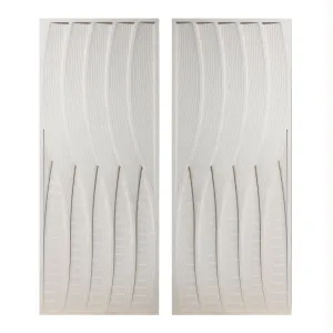 S/2 24X59 TRINITY DIMENSIONAL PLASTER WALL ART