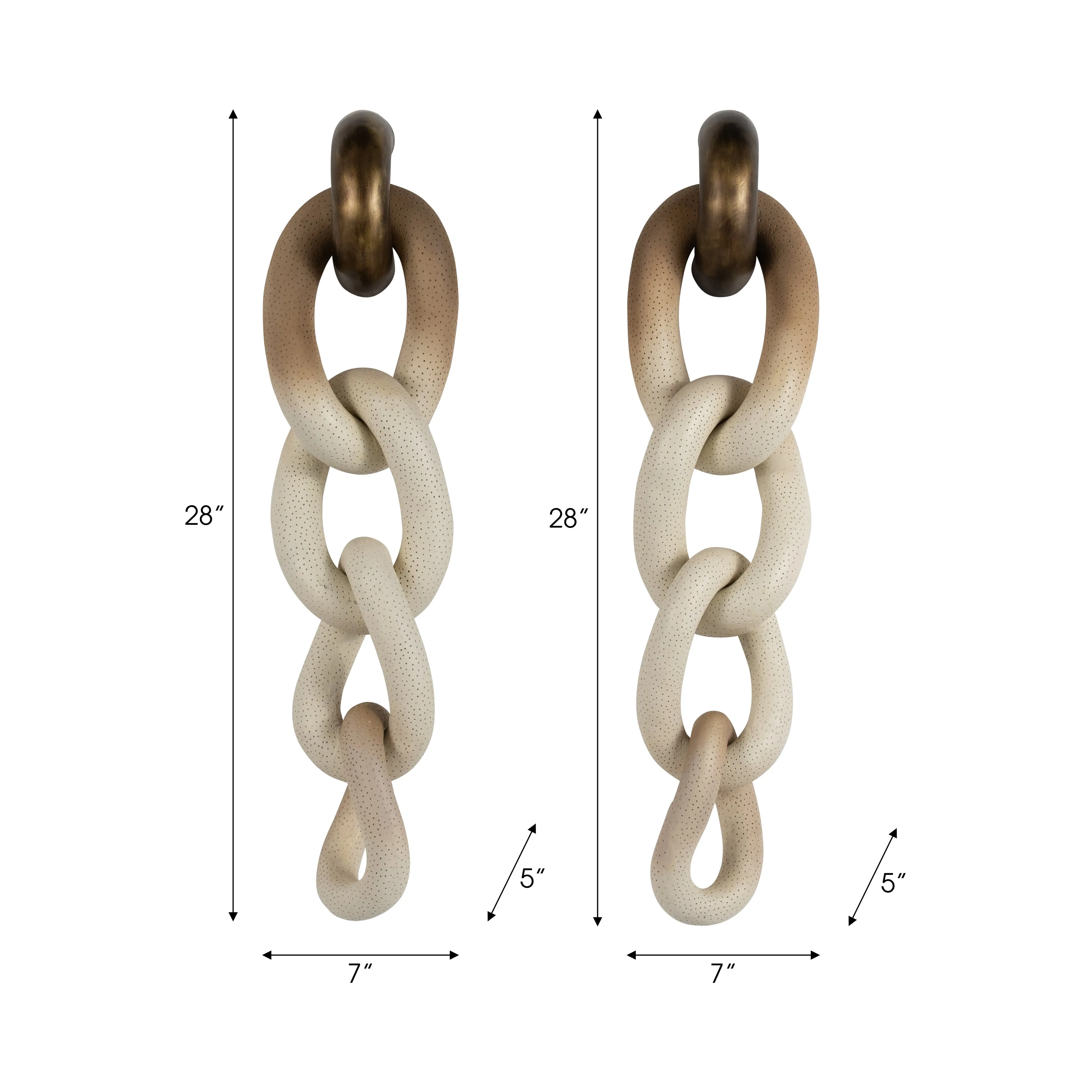 S/2 Rendezvous Chain Wall Decor, Ombre
