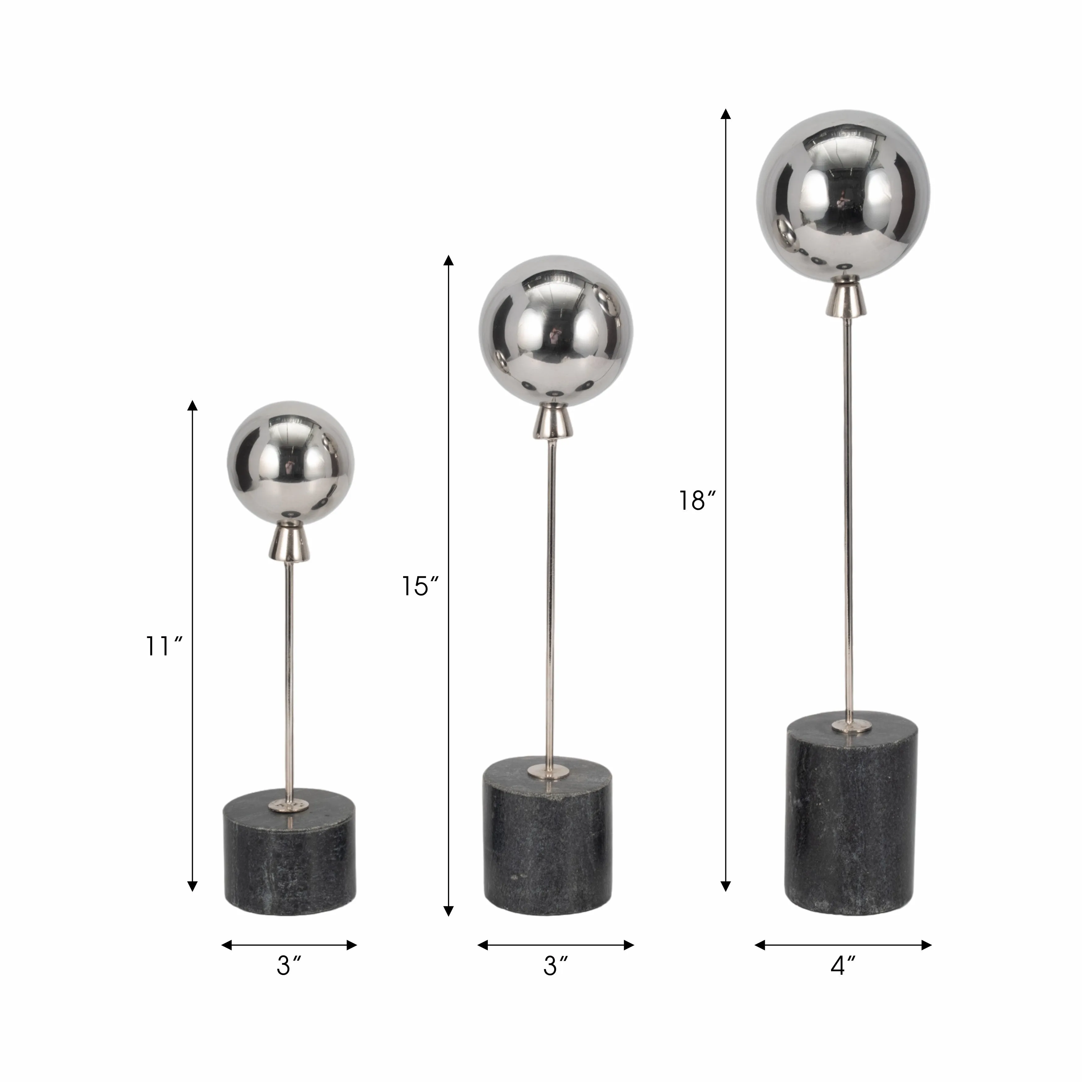 S/3 11/15/18" Palu Silver Baloons