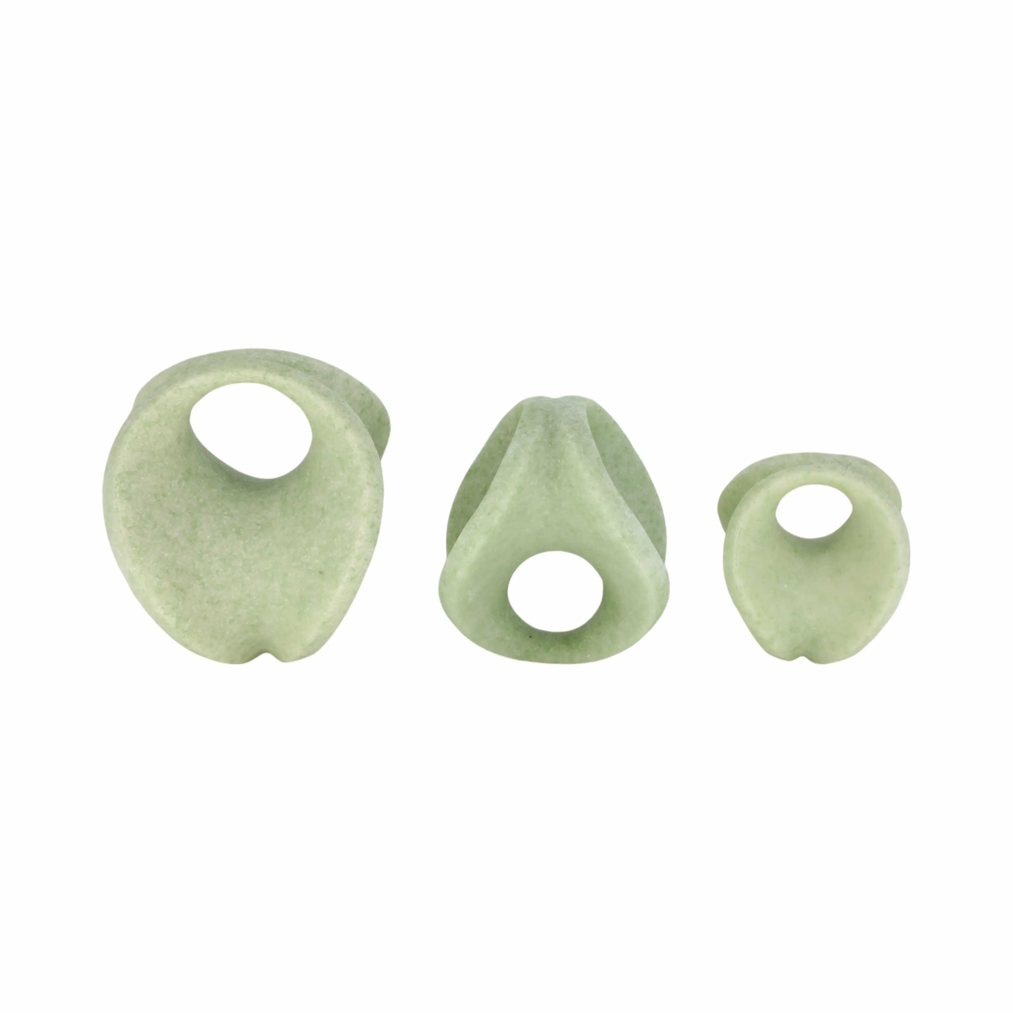 S/3 4/5/6" Zelen Green Quartz Resin Spheres