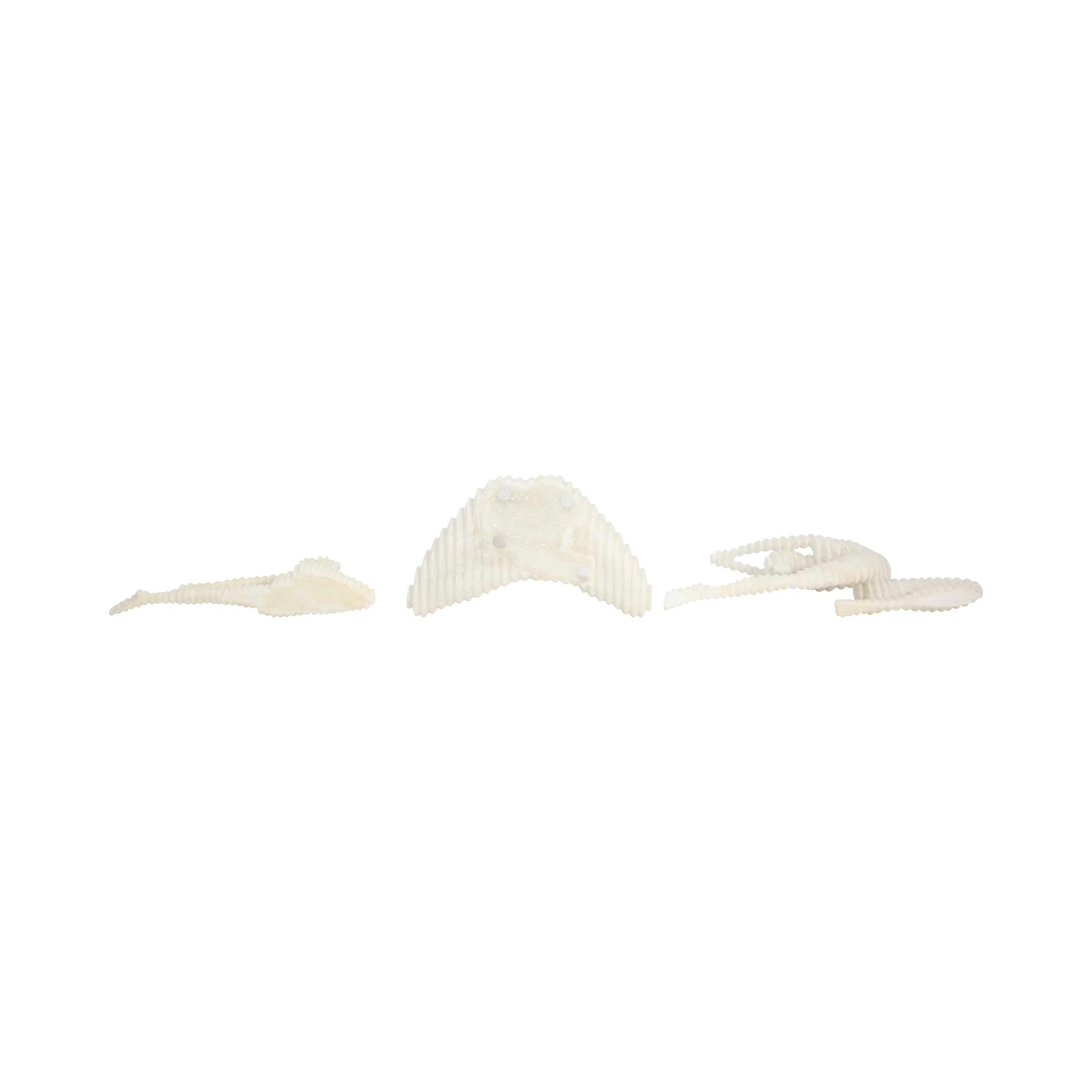 S/3 9/10/16" Ketsora Yoga Statuary, White