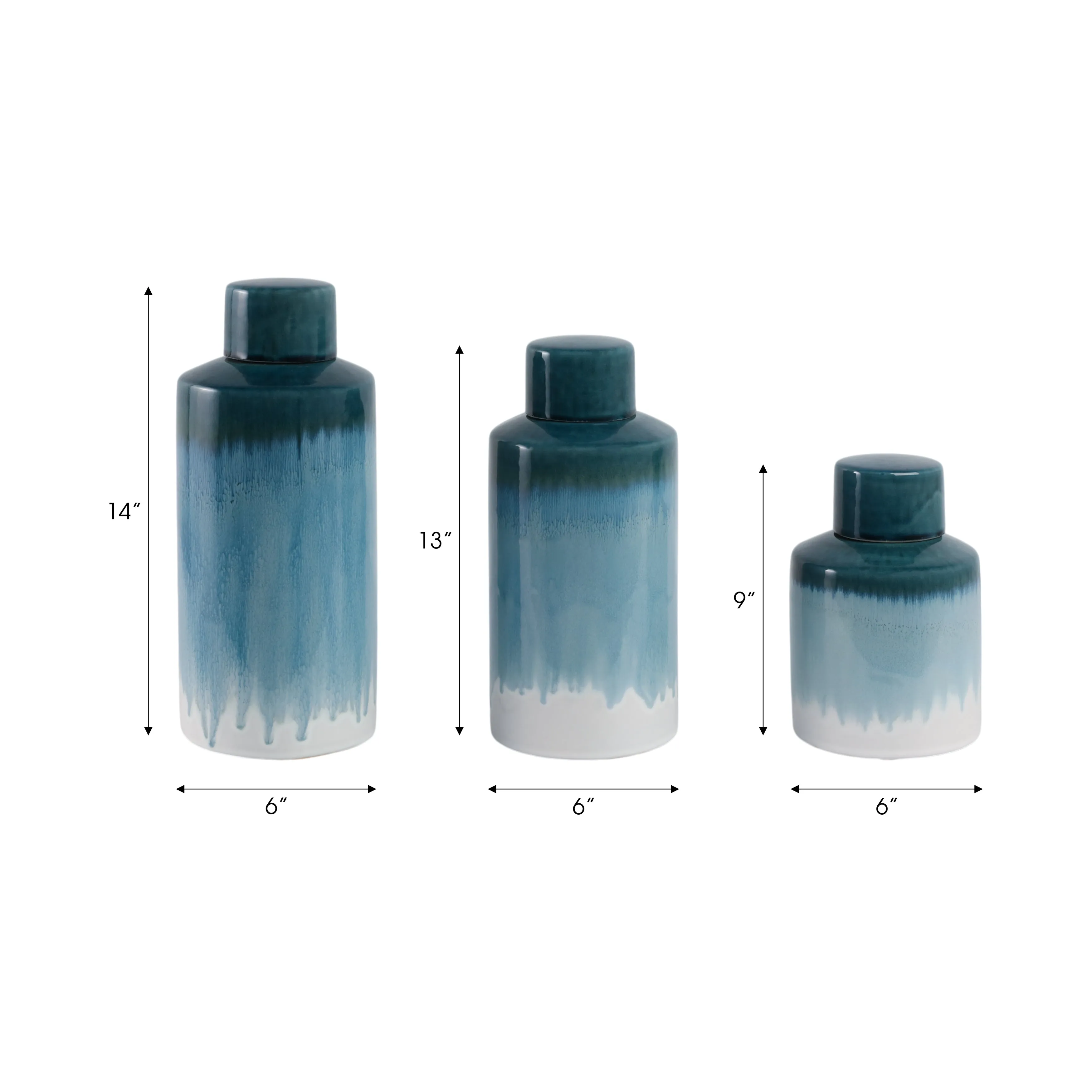 S/3 9/13/14" Astoria Ceramic Canisters