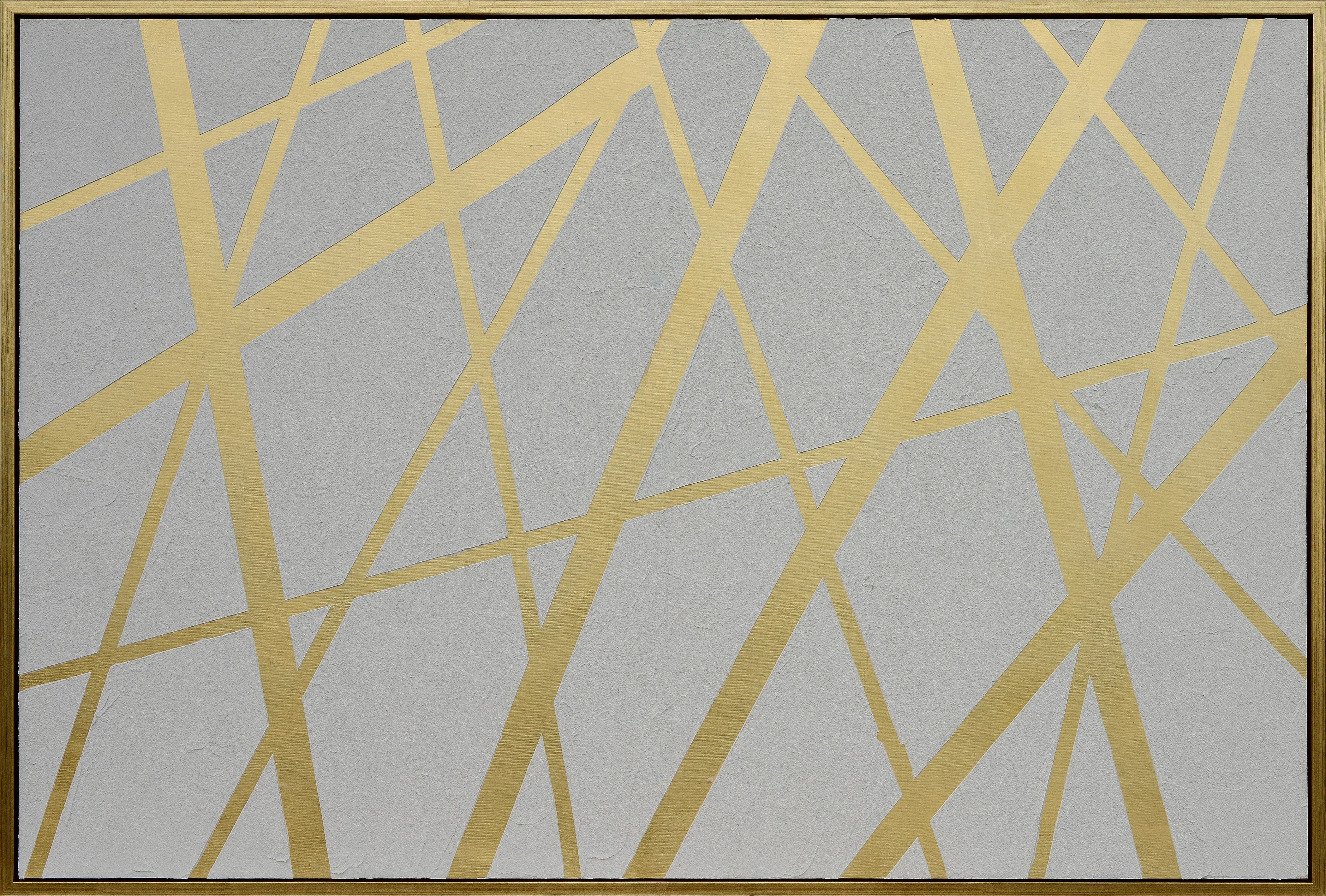 Sepia Lines Framed Painting