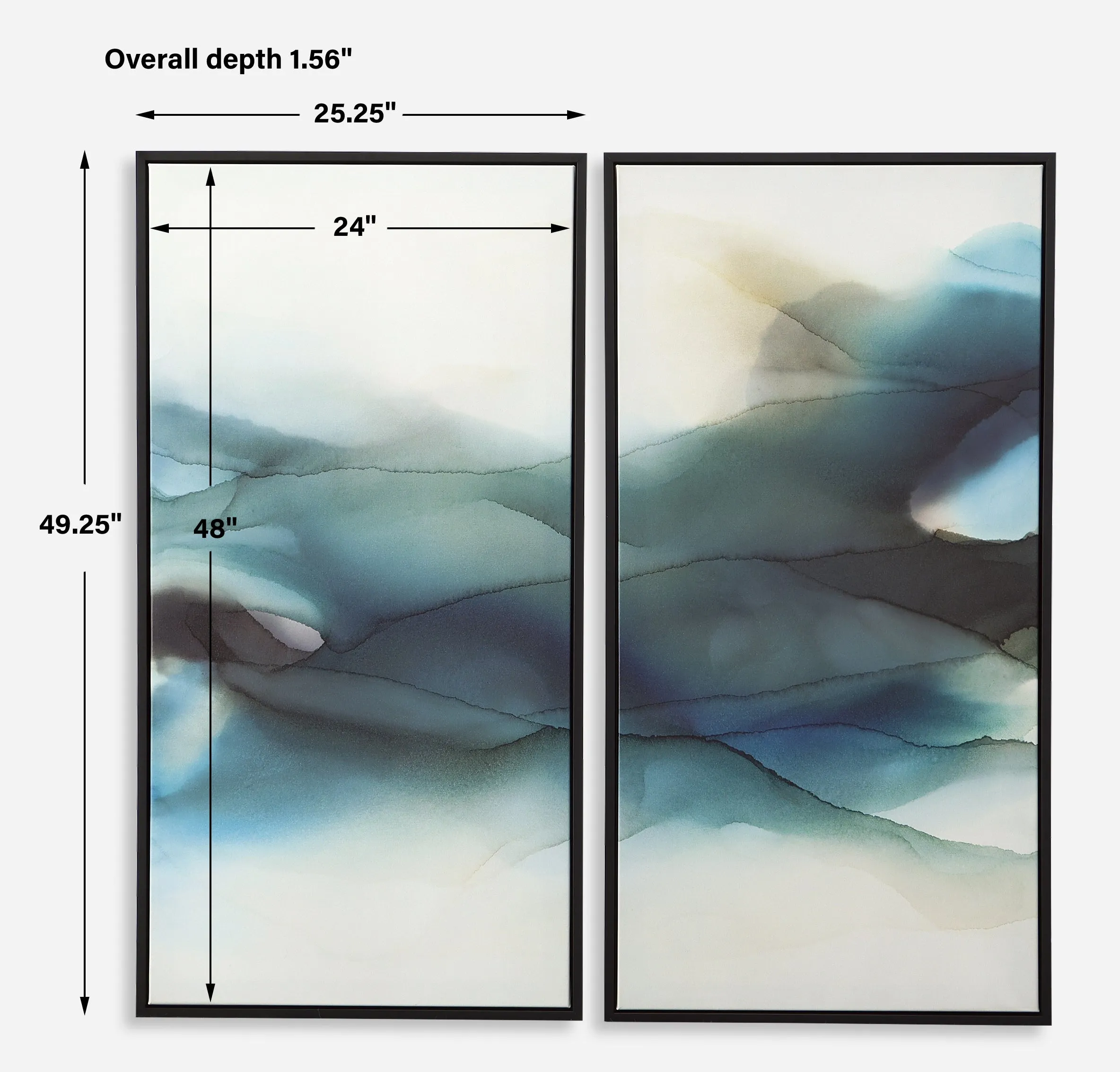 September Desert Framed Canvases, S/2