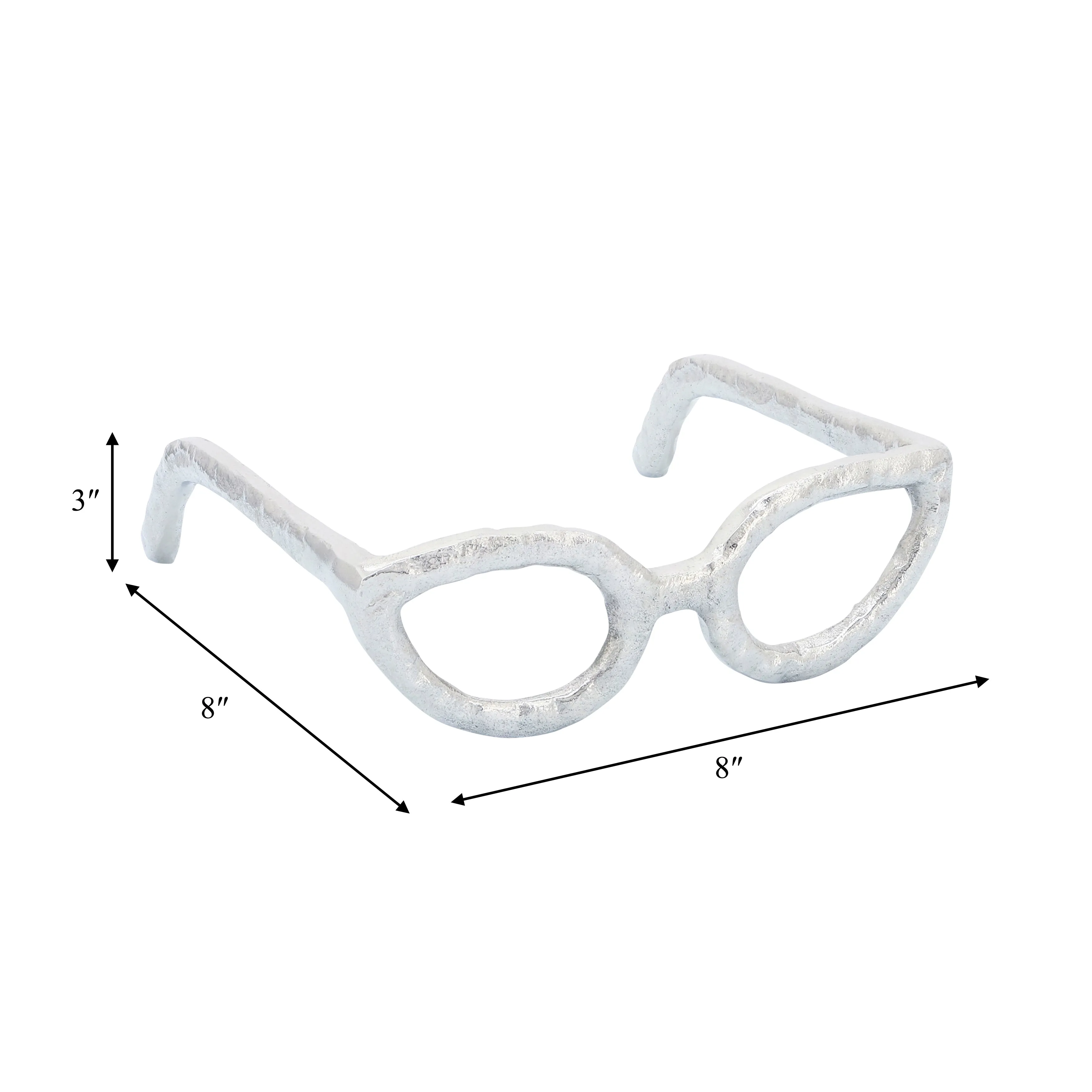 SILVER GLASSES SCULPTURE