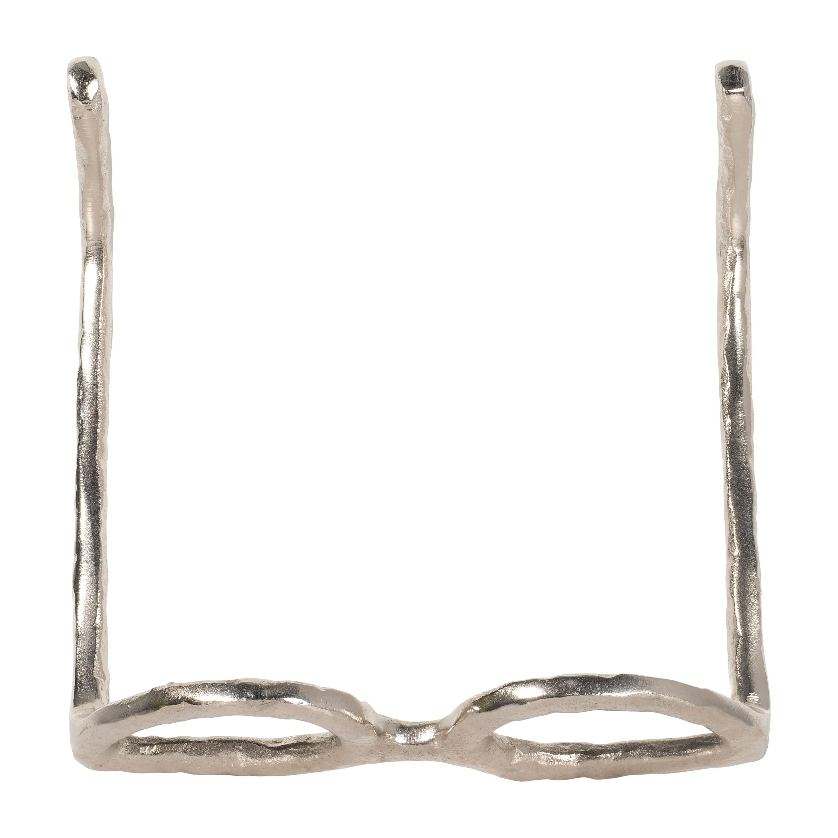 SILVER GLASSES SCULPTURE
