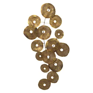 Small Circles Wall Dcor Gold