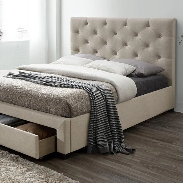 SYBELLA E.King Bed, Beige