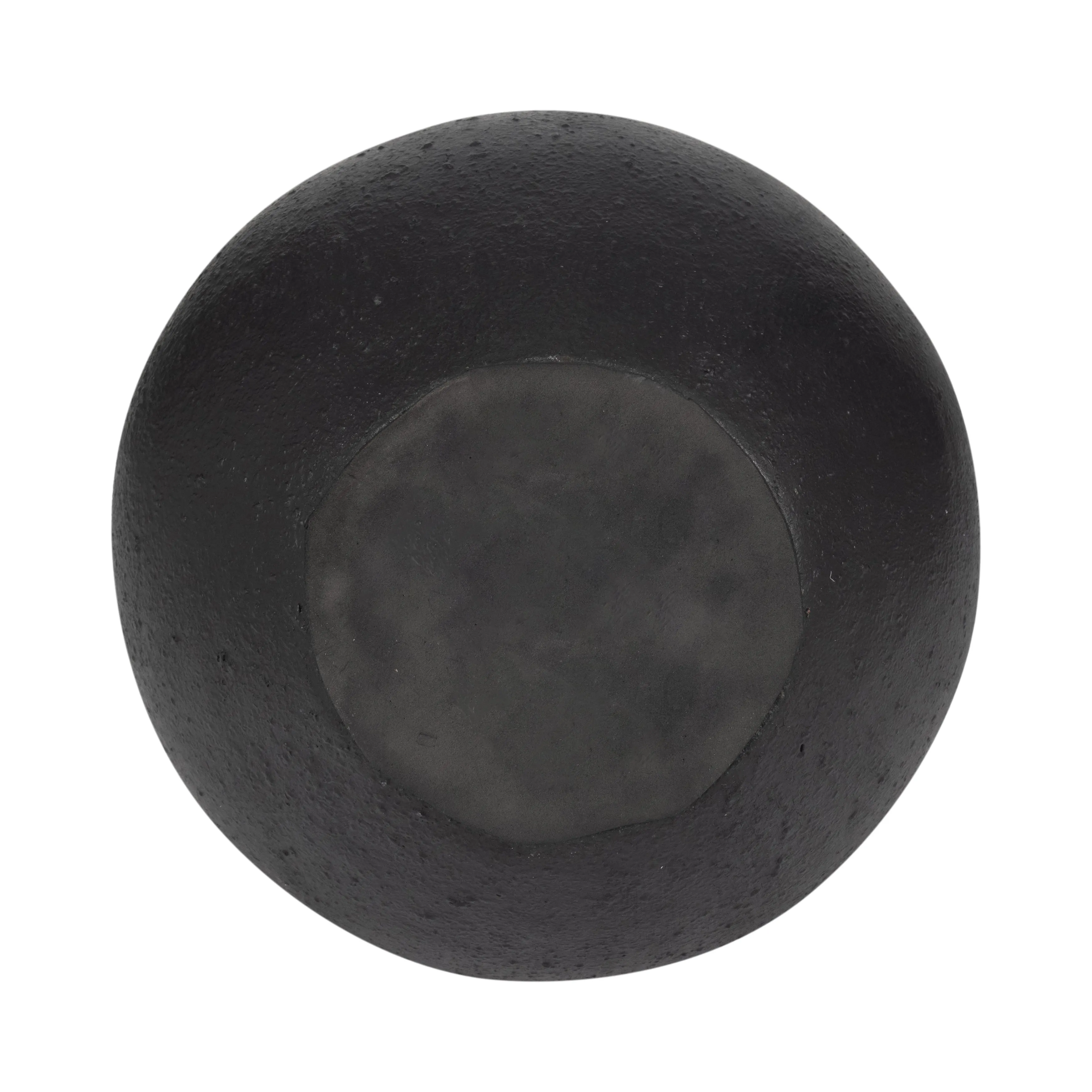 TERRACOTTA, 19" ORGANIC VASE, BLACK