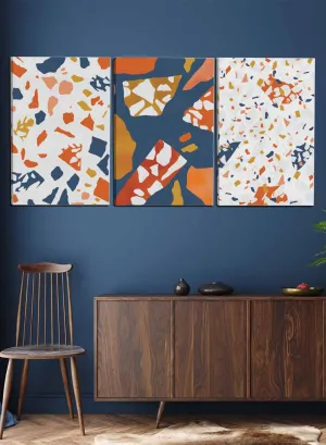 Terrazzo Pattern Paintings(set of 3)