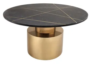 Terzo Black Marble Cocktail Table