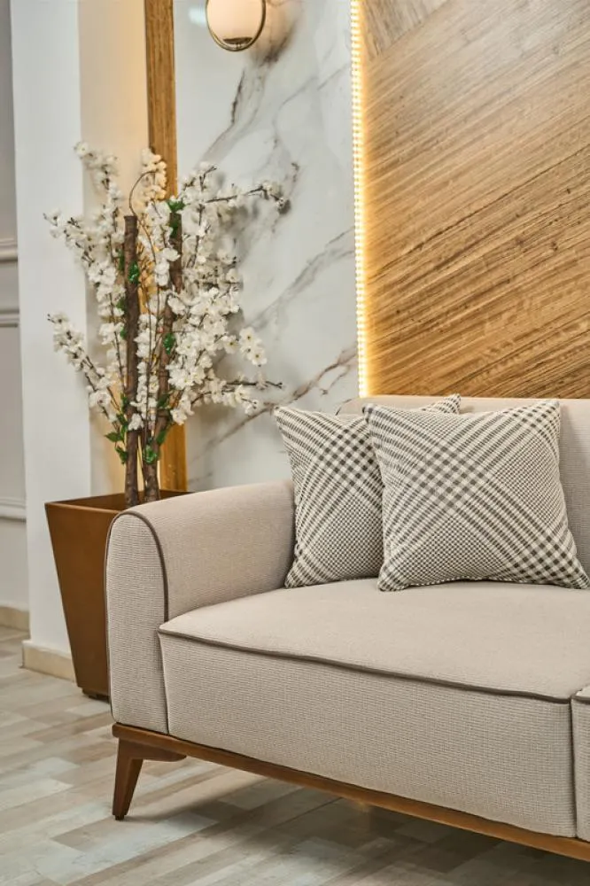 Three-Seater Sofa from Maiden Home, Off White - 220x75x75 cm M110453276