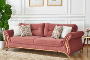 Three-Seater Sofa from Maiden Home, Pink - 220x75x75 cm M110453302